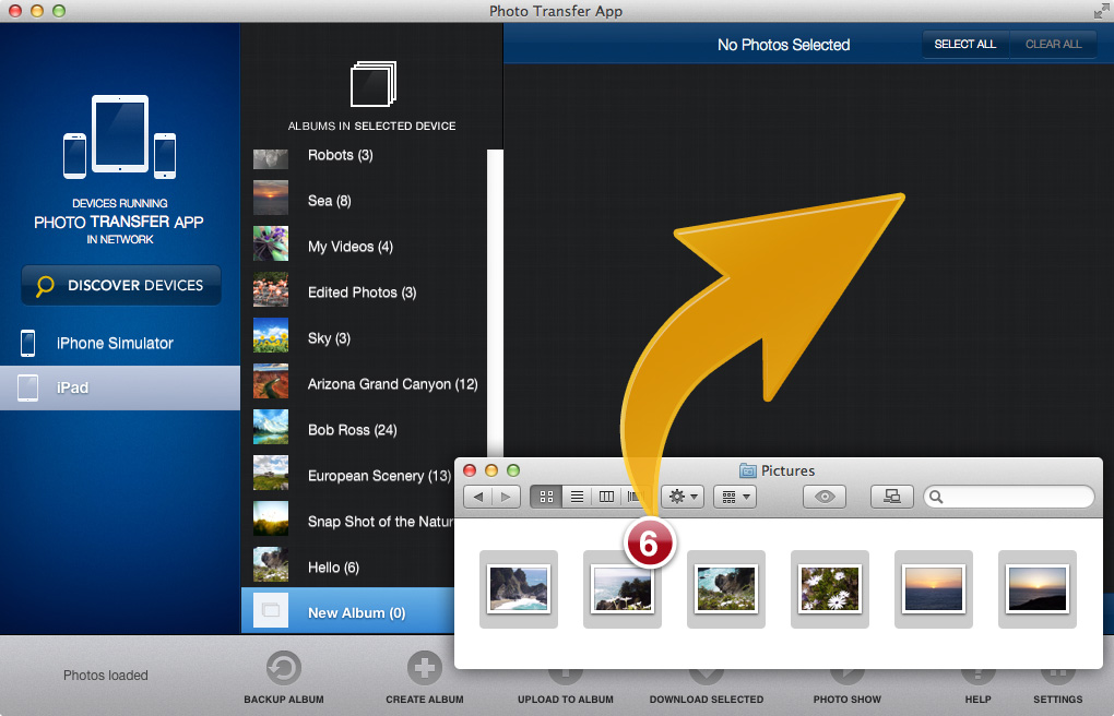 DRAG & DROP photos & videos from your iDevice to your Mac computer