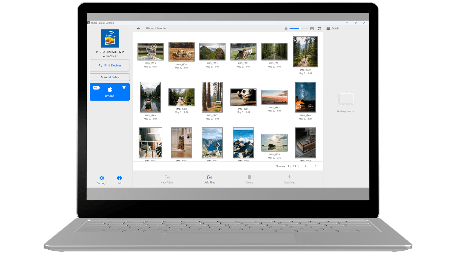 Photo Transfer App on Windows — receiving photos from iPhone over local WiFi via the Microsoft Store